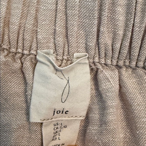 Joie Cream A-Line Women's Skirt Linen Blend - Picture 2 of 4